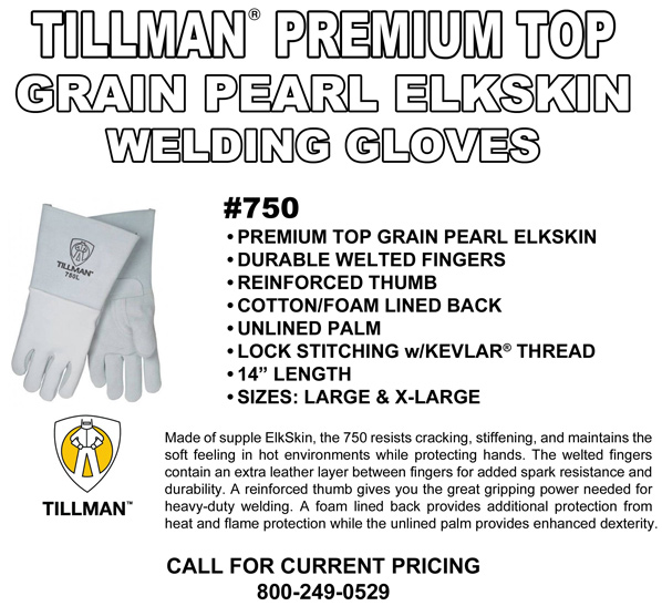 Tillman Elk Skin Welding Glove #750